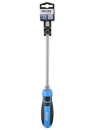 Отвертка molder mt33007 шлицевая, ударная с шестигранной опорой sl8x200mm