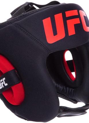 Шлем боксерский с полной защитой кожаный ufc pro uhk-75061 l-xl черный