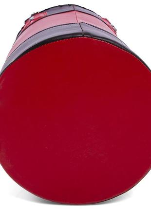 Мішок боксерський циліндр із кільцем і ланцюгом pvc kepai bb-2006 висота 60 см чорний-червоний5 фото