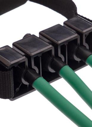 Эспандер трубчатый для фитнеса 3 жгута 15lb zelart 8006 нагрузка 7кг синий