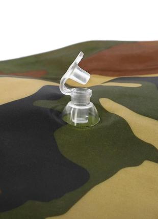 Самонадувний килимок із подушкою туристичний zelart ty-0560 185х60х2,5 см камуфляж9 фото
