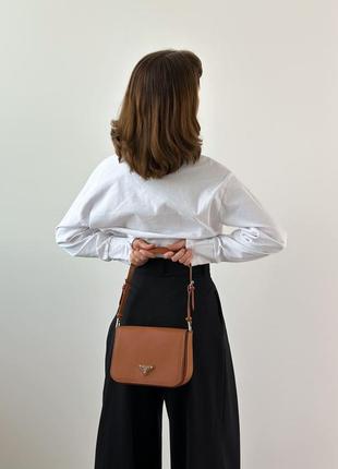 Женская сумка prada brown2 фото