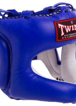 Шолом боксерський з бампером шкіряний twins hgl9 m-xl кольору в асортименті3 фото