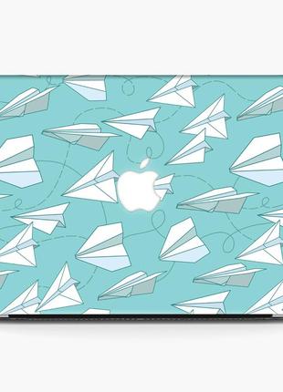 Чехол пластиковый для apple macbook pro / air бумажный самолет (paper plane) макбук про case hard cover3 фото