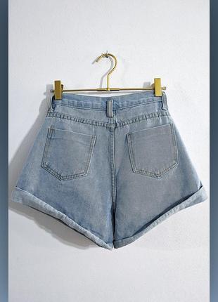 Шорты джинсовые с высокой посадкой shein denim jeans2 фото