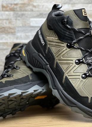 Спортивные кожаные ботинки, кроссовки термо salomon ranger gtx tactical
