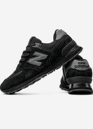 New balance 574 black8 фото