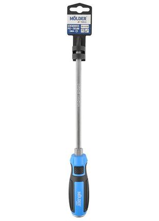 Викрутка хрестова molder mt33107, ударна із шестигранною опорою ph3x200мм