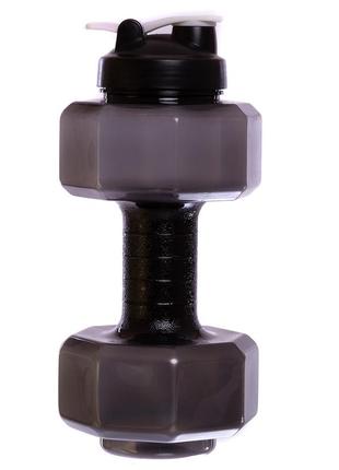 Бутылка для воды zelart big dumbbell fi-7154 2200мл цвета в ассортименте