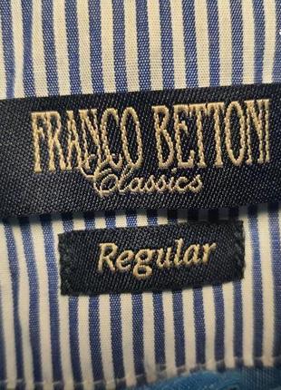 Franco bettoni стильная легкая летняя рубашка лен хлопок3 фото