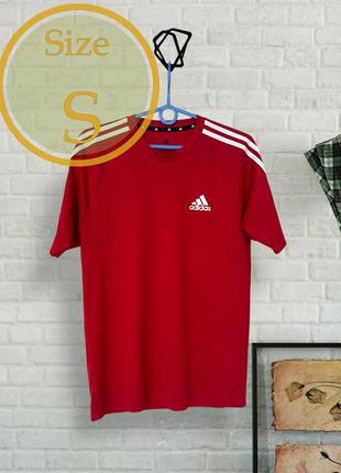 Футболка adidas aeroready sereno 3-stripes football tee, (р. s)
