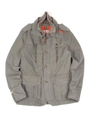 Бавовняна моцна куртка в мілітарі стилі superdry