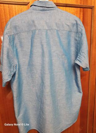 Franco bettoni стильная легкая летняя рубашка лен хлопок9 фото