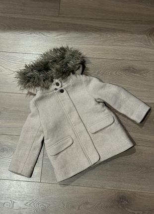 Пальто демісезонне на дівчинку zara