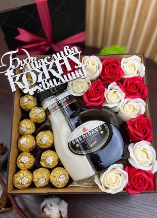 Бокс с конфетами для девушки  box130