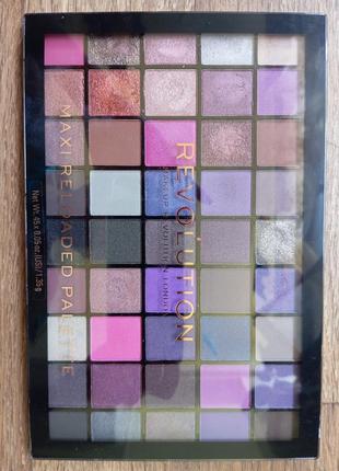 Тени для век makeup revolution maxi reloaded palette 45 оттенков.