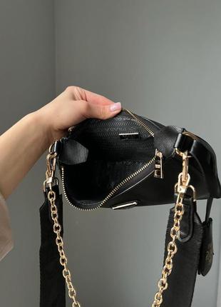 Женская сумка prada leather black6 фото
