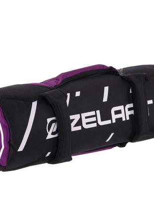 Сумка для кроссфита zelart без наполнителя sandbag fi-2627-s (md1687-s) фиолетовый-черный