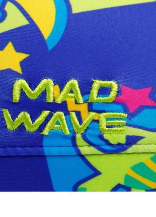 Шапочка для плавания детская madwave dinos m052902 синий5 фото