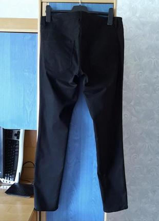 Стрейчевые котоновые брюки для беременных или для девушки с животиком, 52-54, хлопок, гипоаллергенный полиэстер, эластан, mama by h&m2 фото