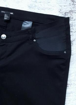 Стрейчевые котоновые брюки для беременных или для девушки с животиком, 52-54, хлопок, гипоаллергенный полиэстер, эластан, mama by h&m9 фото