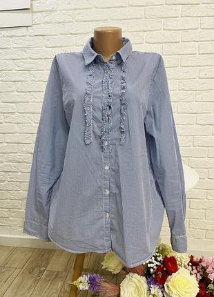 Блузка блуза рубашка из коттона р 50-52