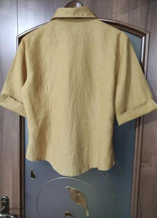 Льняна сорочка / блуза lauri style (100% льон)6 фото