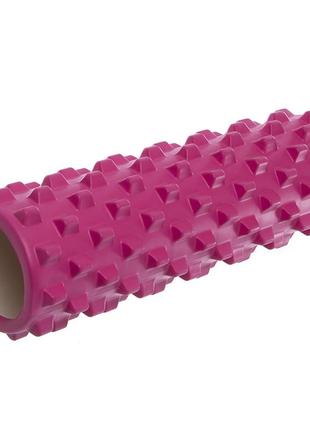 Ролер для йоги та пілатесу (мфр рол) zelart grid rumble roller fi-4942 45 см кольору в асортименті7 фото