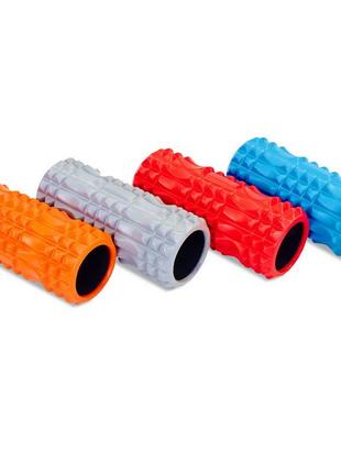 Ролер для йоги та пілатесу (мфр рол) grid spine roller zelart fi-5712 33 см кольору в асортименті9 фото