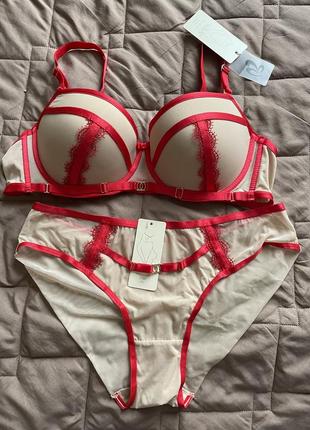 Комплект бюстгальтер 80с 90с, трусики l xl