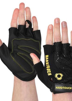 Перчатки для фитнеса и тренировок hard touch fg-9499 s-xl цвета в ассортименте7 фото