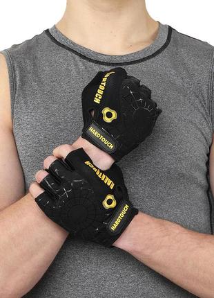 Перчатки для фитнеса и тренировок hard touch fg-9499 s-xl цвета в ассортименте8 фото