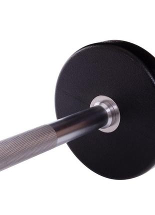 Штанга фіксована пряма поліуретанова zelart urethane barbell ta-2689-20 довжина-104 см 20 кг4 фото