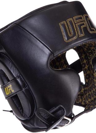 Шлем боксерский в мексиканском стиле кожаный ufc pro prem lace up uhk-75056 l-xl черный