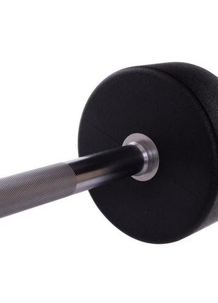 Штанга фиксированная прямая полиуретановая zelart urethane barbell ta-2689-40 длина-112см 40кг4 фото