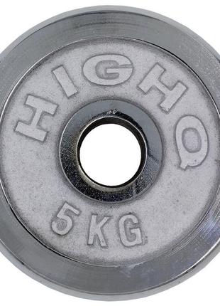 Блины (диски) хромированные highq sport ta-1802-5b 52мм 5кг3 фото