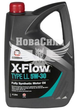 Моторна олива бензин, дизель 5w-30 (comma) x-flow type ll 4л.   xfll4l