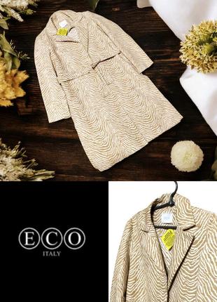 Гарний стильний тренч пальто з поясом і кишенями eco italy етикетка