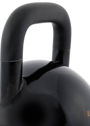 Гиря стальная окрашенная черная zelart ta-7795-24 24кг черный5 фото