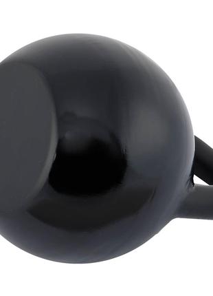 Гиря стальная окрашенная черная zelart ta-7795-24 24кг черный6 фото