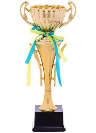 Кубок спортивный с ручками zelart best c-8895a высота 34см золото