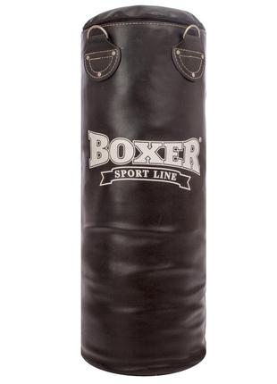 Мішок боксерський циліндр boxer класик 1001-04 висота 80 см чорний1 фото