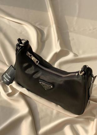 Жіноча сумка prada re-edition mini black2 фото