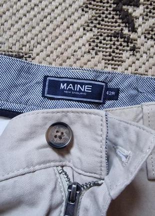 Фирменные английские легкие хлопковые летние демисезонные брюки maine (debenhams), новые с бирками,размер 42r.8 фото