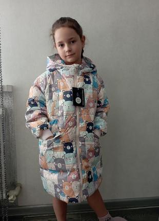 Куртка оверсайз на дівчинку