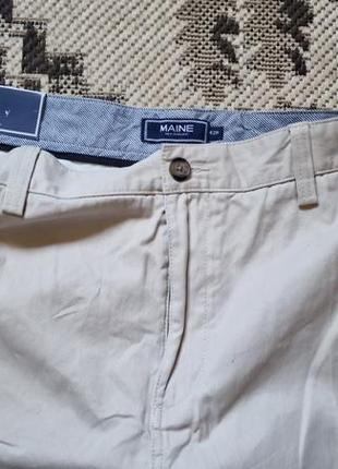 Фирменные английские легкие хлопковые летние демисезонные брюки maine (debenhams), новые с бирками,размер 42r.5 фото