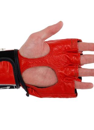 Перчатки для смешанных единоборств mma кожаные velo uli-4018 s-xl цвета в ассортименте3 фото