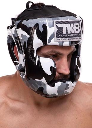 Шолом боксерський з повним захистом шкіряний top king empower camouflage tkhgem-03 s-xl кольору в асортименті8 фото