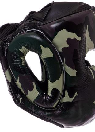Шолом боксерський з повним захистом шкіряний top king empower camouflage tkhgem-03 s-xl кольору в асортименті10 фото
