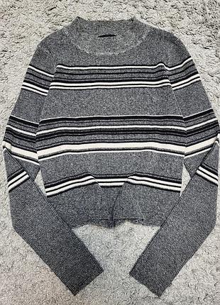 Светр у рубчик лонгслів топ кофта водолазка